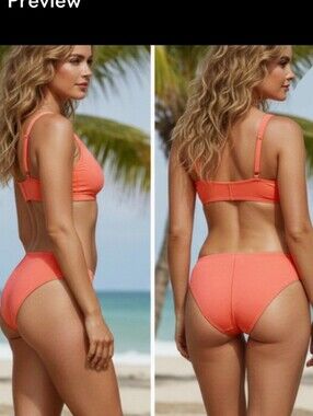 LA BLANCA Coral Mid Rise Bikini Bottom